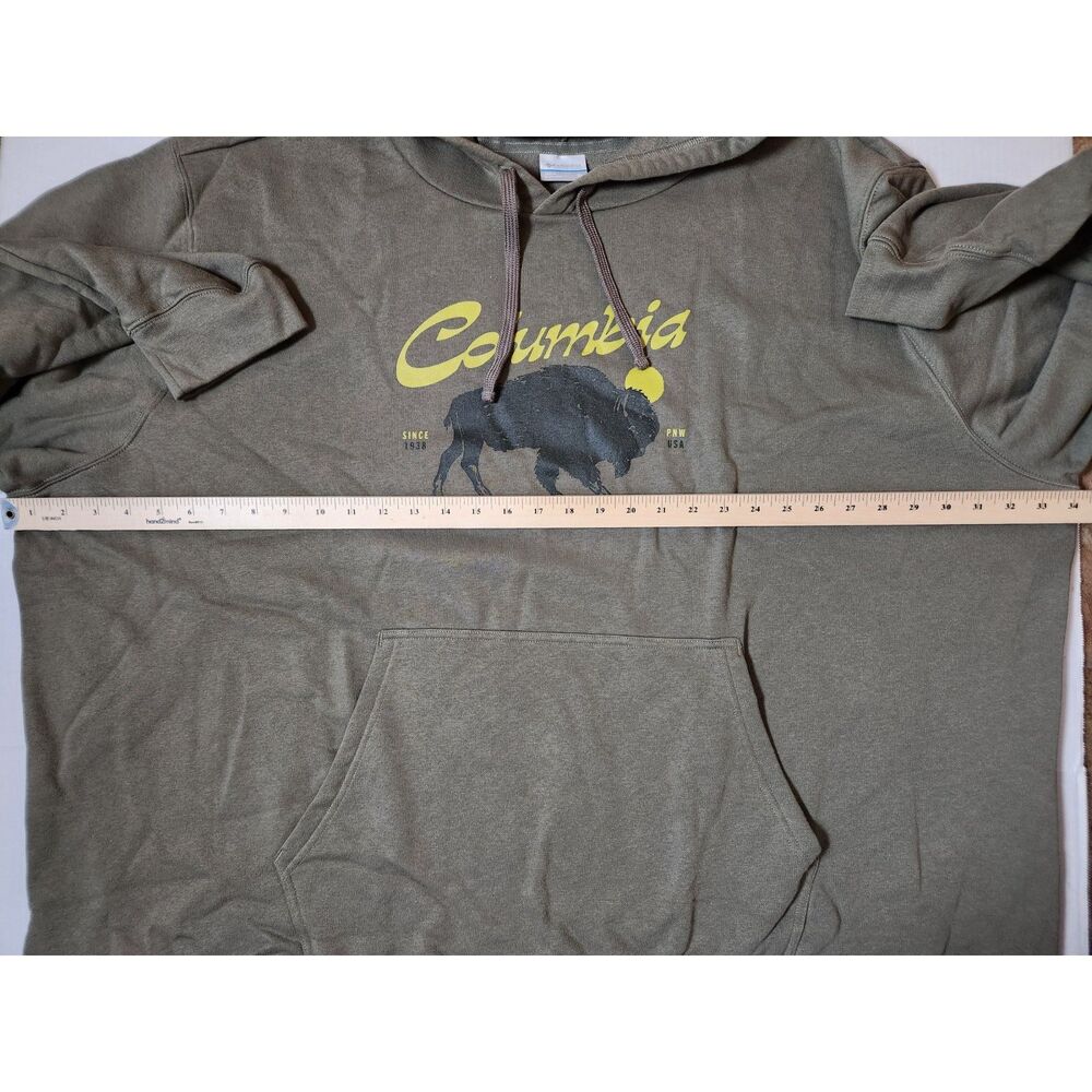 Columbia Men’s Trek Graphic Hoodie 5X 5XL Stone Green - Picture 5 of 8